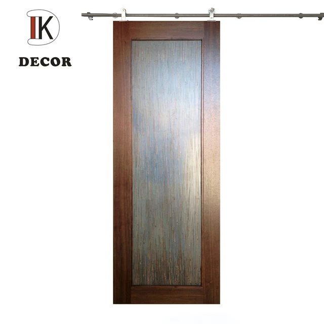 24/28/30/32 بوصة اختياري كامل لايت متجمد الزجاج مع المتاحة الأجهزة الخشب الداخلية الحظيرة الأبواب