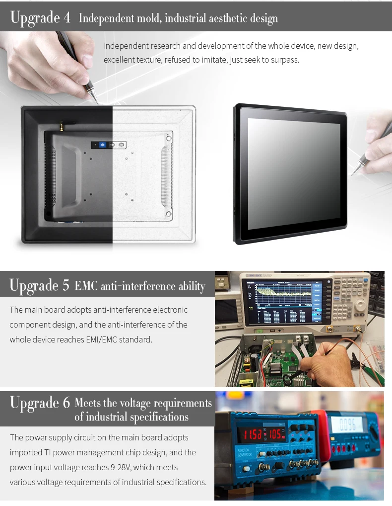 15 Inch Waterproof Touch Screen Aio Pc Industrial Lcd Panel Intel I3