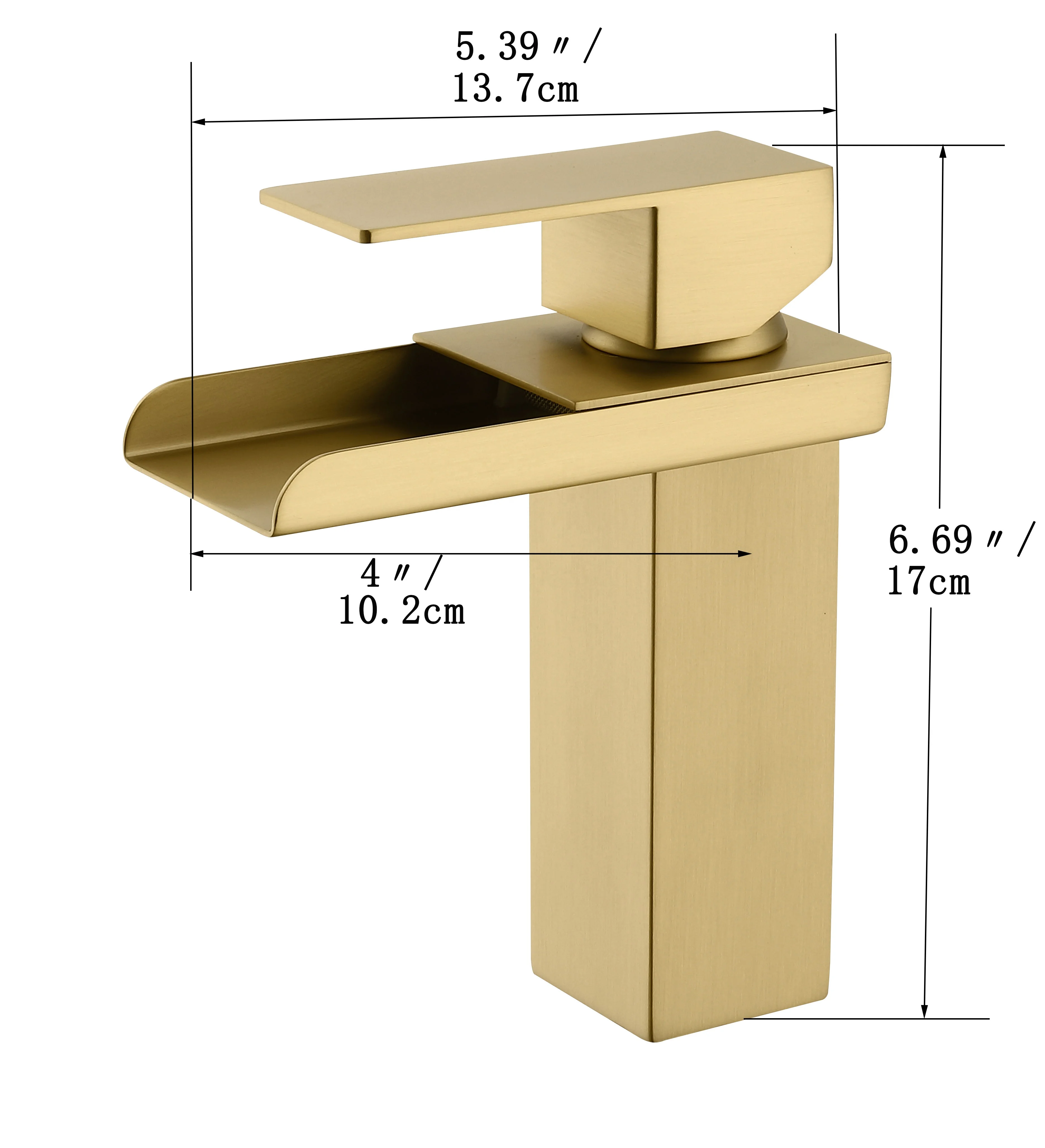 New Style Modern Luxury Sink Gold 304 Stainless Steel Waterfall Faucet   H7c89a8d5f0874581b2d0dc2847e84ec96 