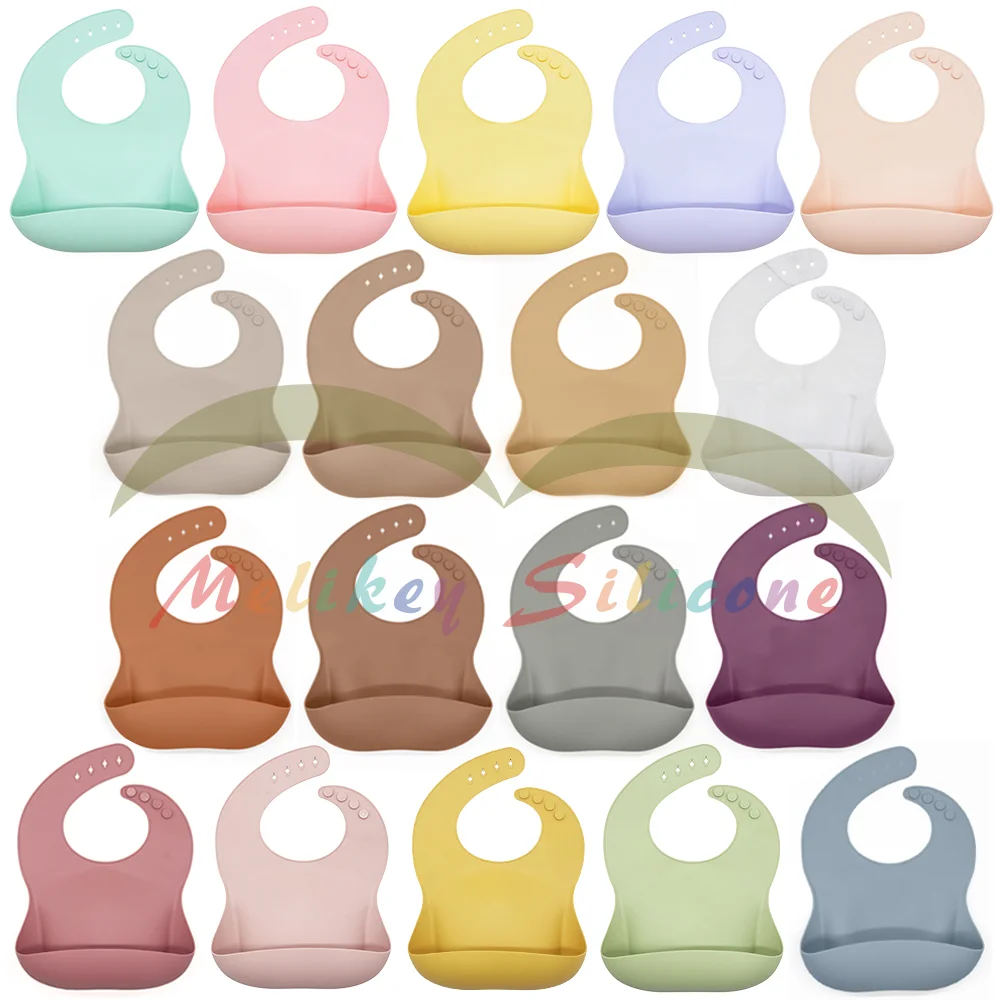 

Food Grade baby bibs,100 Pieces, Custom colors available