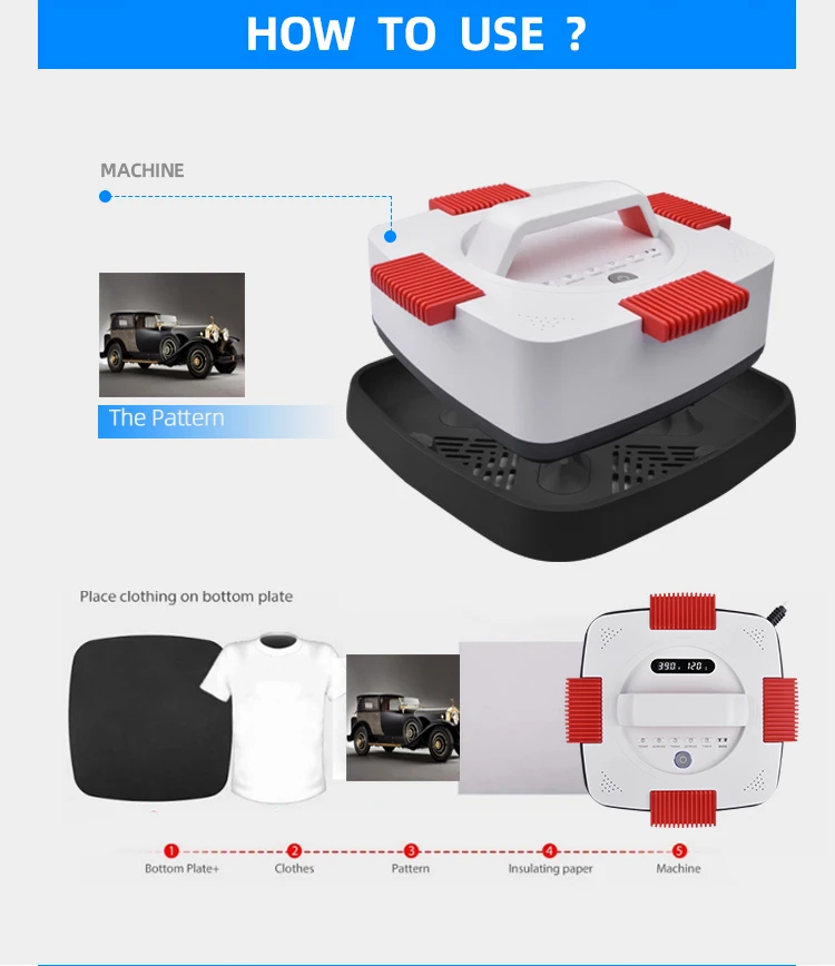 hand held heat press machine