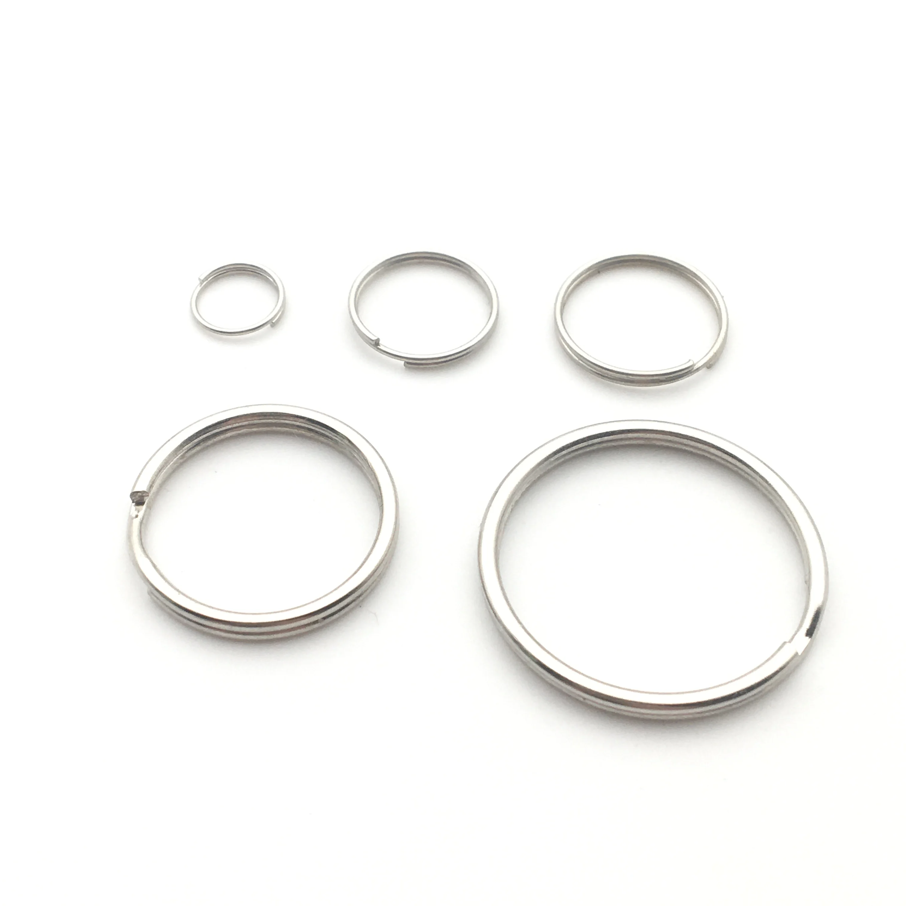 Factory Price 2.1*35mm Large Round Key Ring Iron Stainless Steel Keyring Buy Key Ring