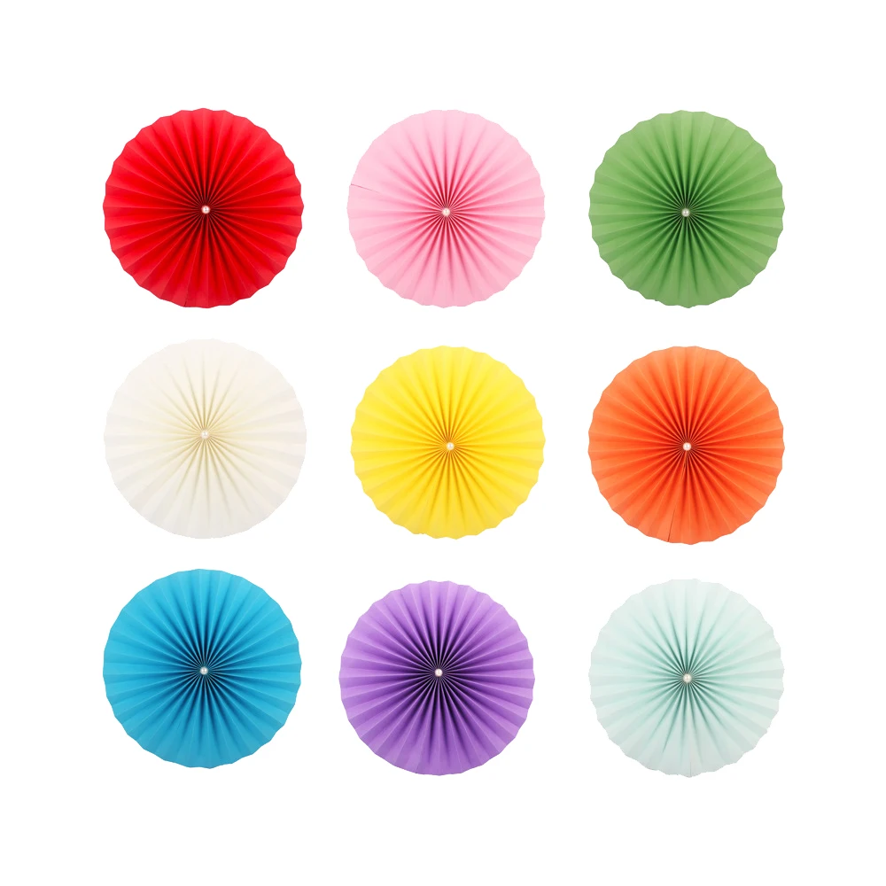 派对供应婚礼装饰婚礼新娘淋浴派对纸扇花扇纸扇