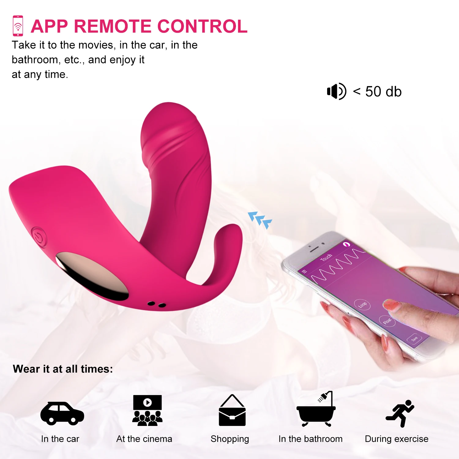 Sex Toys Bluetooth App Remote Control Wearable Panties Vibrator Adult