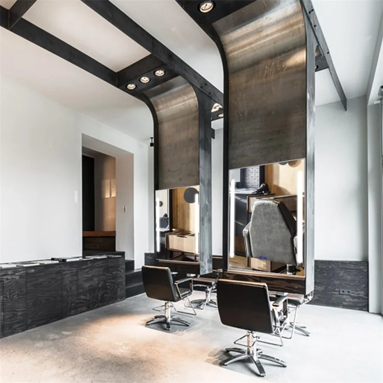 12pcs Bulbs Wallmounted Barber Shop Mirrors With Led Lights Buy