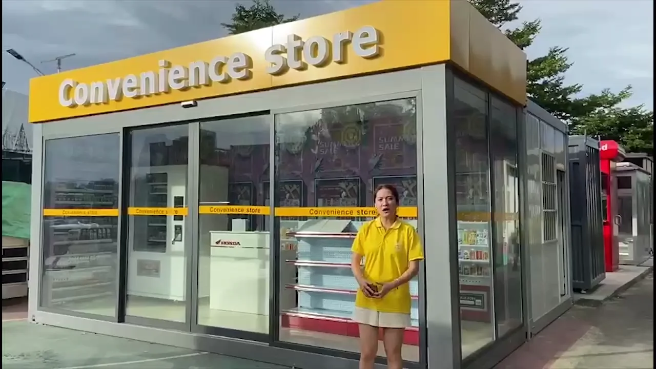 Prefab Low Cost Hot Sale 20ft 40ft Container Convenience Store Buy