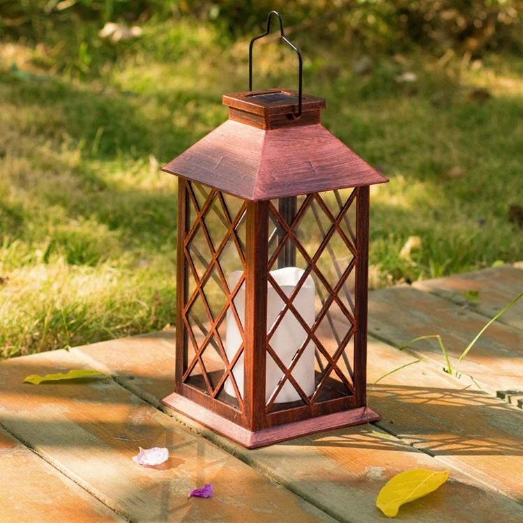 Outdoor Hanging Solar Garden Lantern Led Solar Metal Table Lantern With