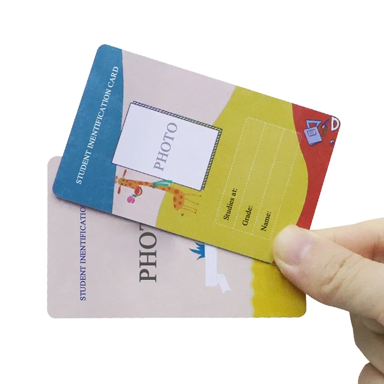 smart rfid card plastic pvc employees card student photo rfid