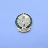 Wholesale soft enamel embossed 3D the eight -starred gold plated and 3d eagle design UAE badge