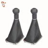 Manufacture leather silver manual car gear shift knob cover 5 speed for Volkswagen golf 4 99-04 vw bora 01-09 OEM 1K0 711 113