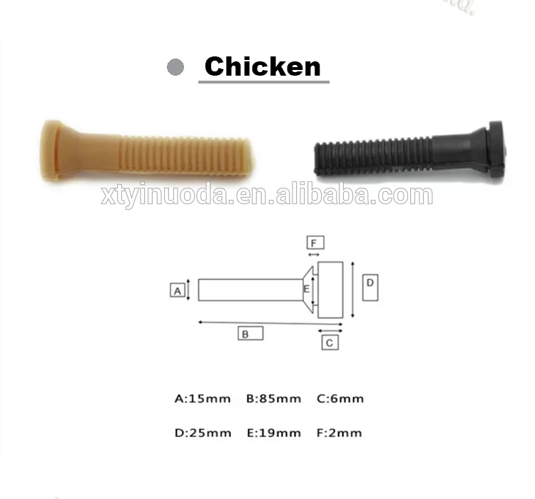 Chicken Plucker Rubber Finger For Poultry Plucker Machine Plucking