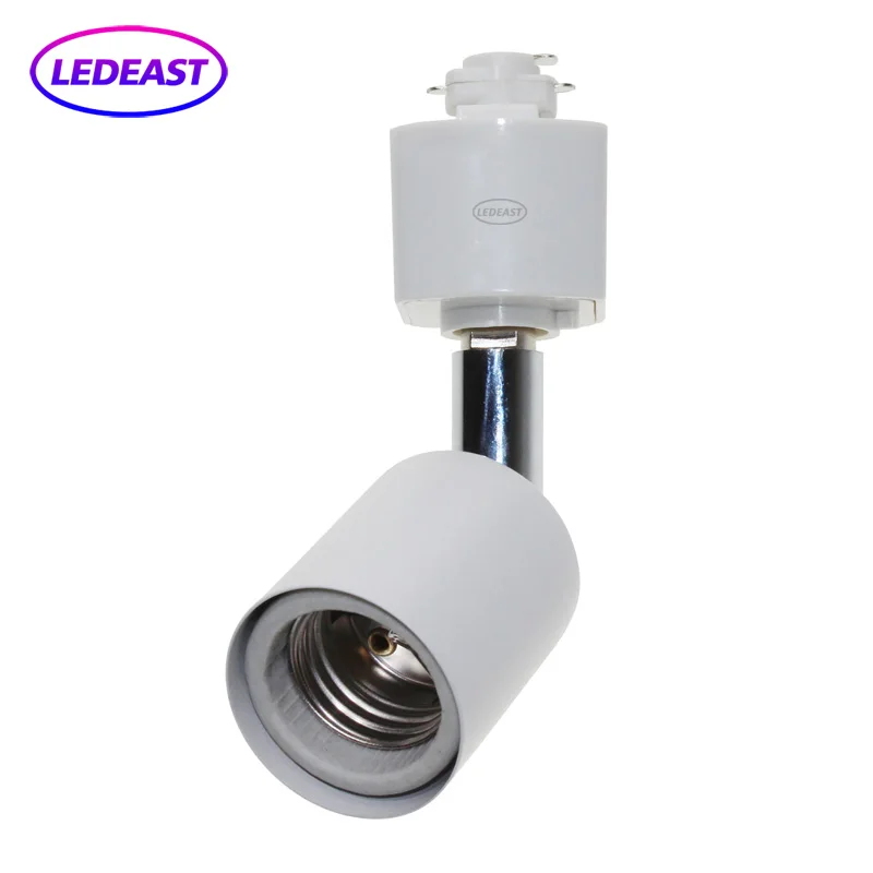 Modern Track Light Holder fitting E26 E27 Base Bulb Socket par20 led track light housing