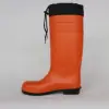 PVC safety boots with dust port and steel toe steel plate for construction and oil field