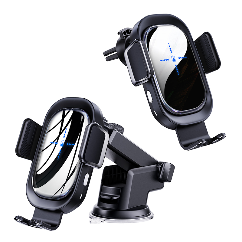 
15W Car Qi Wireless Charger For iPhone 12 Pro Max 11Smart Sensor Clamping Air Vent Mount Phone Stand For Samsung S10 9 8 Note10 