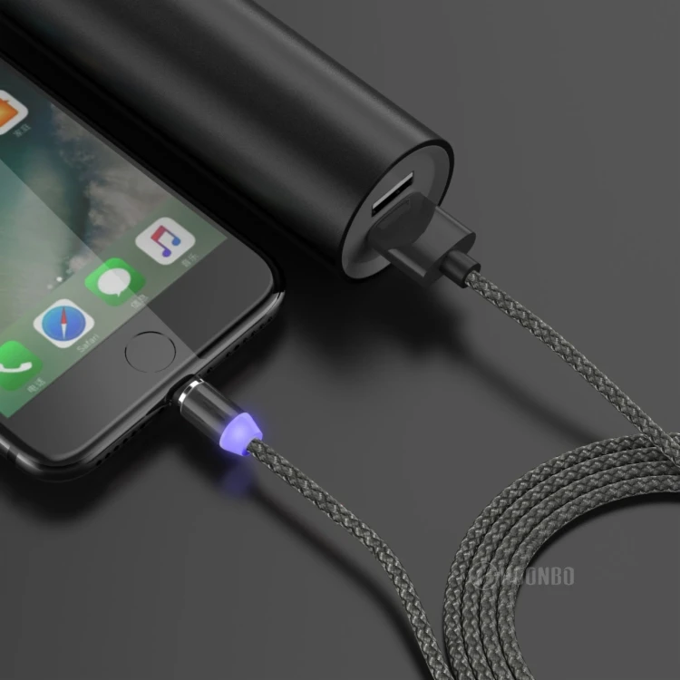 Free Shipping Micro USB Type C 8-Pin Magnetic Charging Cable for iPhone Samsung