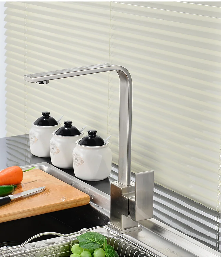 2021 kitchen faucet stainless steel 304 water tap modern kichen kitchen taps brass matte black kitchen mixer sink faucets