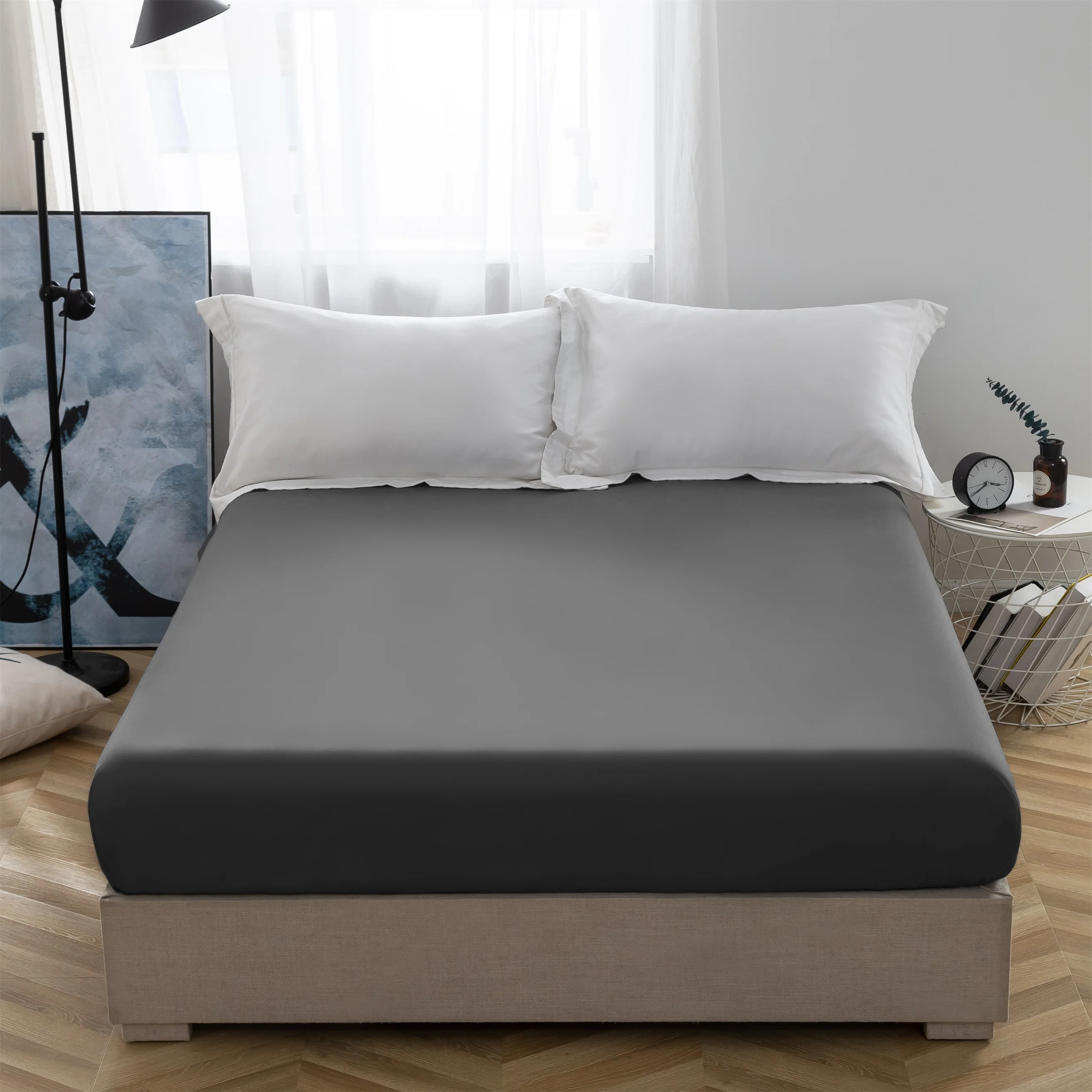 Dyed Microfiber Bed Sheet Rubber Fitted Sheet Buy Bed Sheet,Fitted