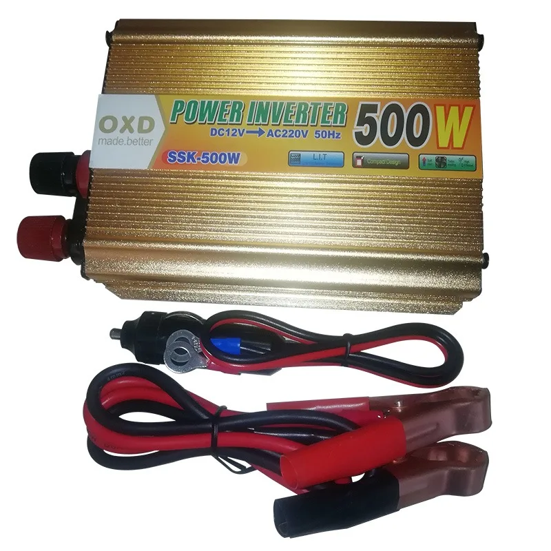 500w 12vdc To 220vac Auto Inverter Dc To Ac 500w 12v/24v/48v Solar ...