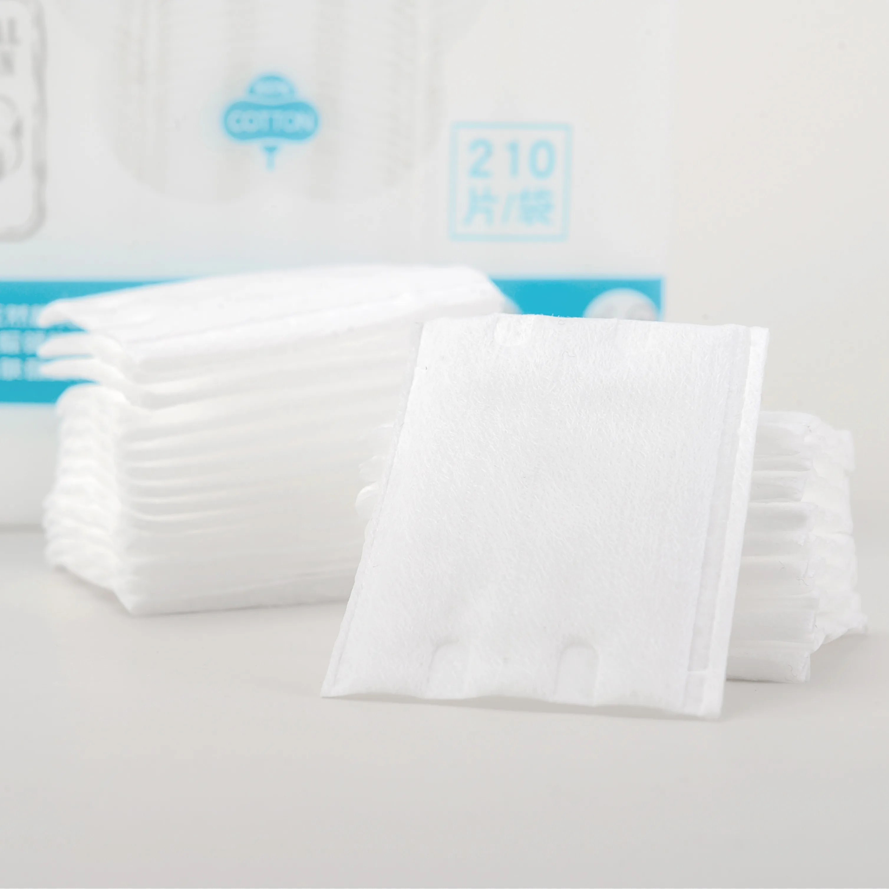 Oem Cosmetic Cotton Pads High Absorbency Breathable Hypoallergenic Multilayers Absorbent