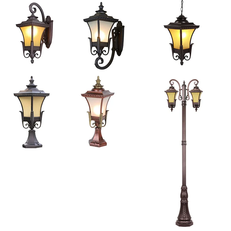 Factory high standard 6m 5m 4m ornament aluminum garden light pole for street light