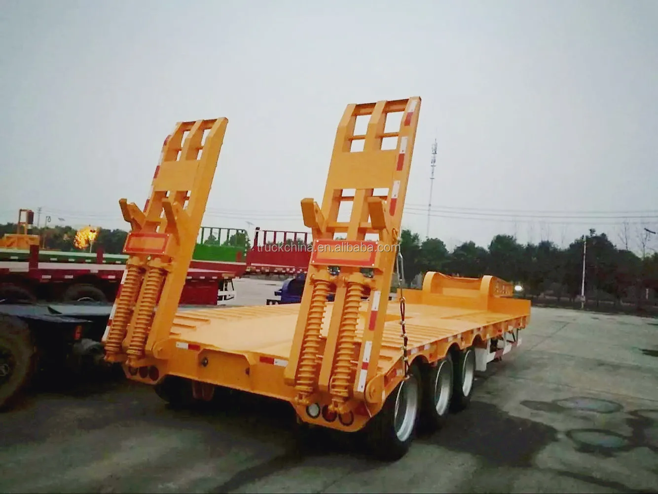 low bed semi trailer