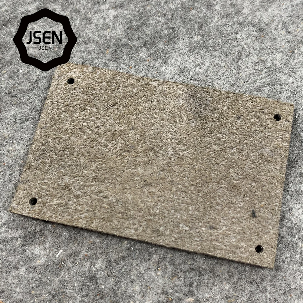 Heat Press Custom Logo Embossed Genuine Pu Leather Label Patches For