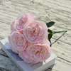 7heads triangle silk roses artificial flower roses bouquet for wedding