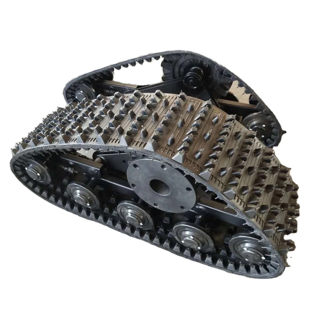 用于小型机器的橡胶履带悬架底盘/底盘 (尺寸可调)