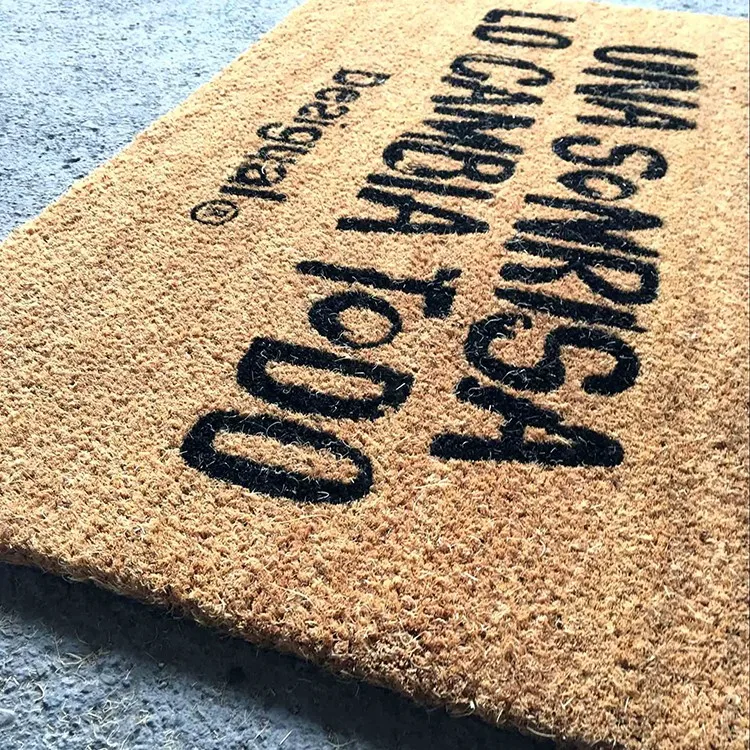 Coconut Fiber Door Mat Uv Printer Coir Door Mat Carpet Uv Printing
