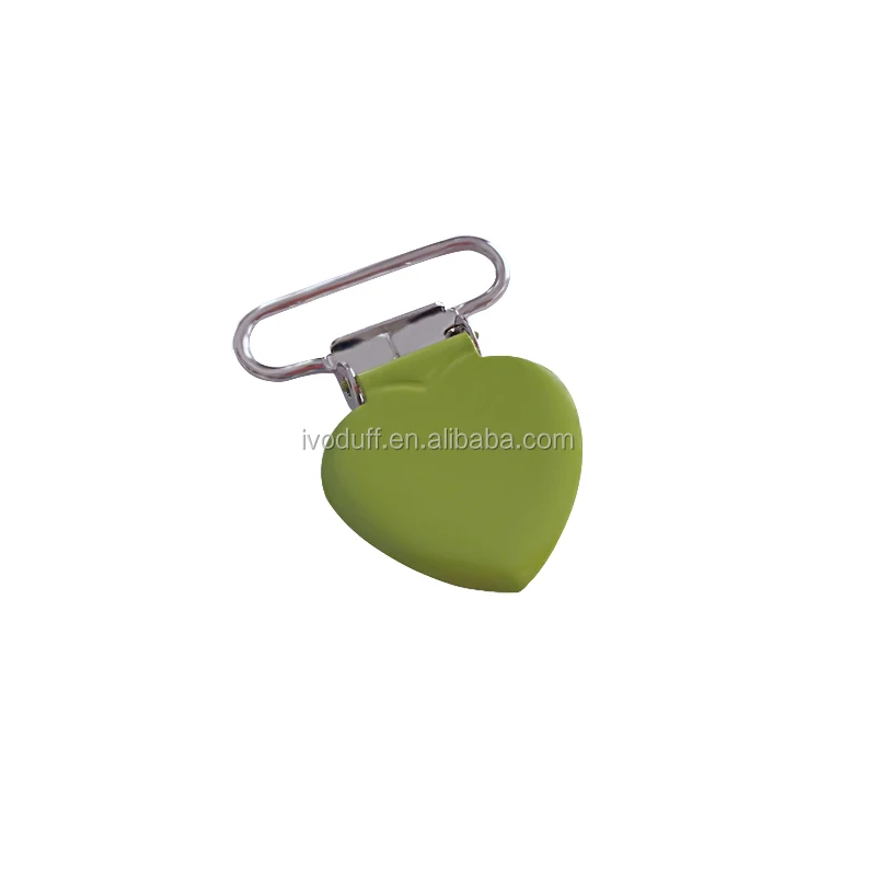 heart pacifier clip