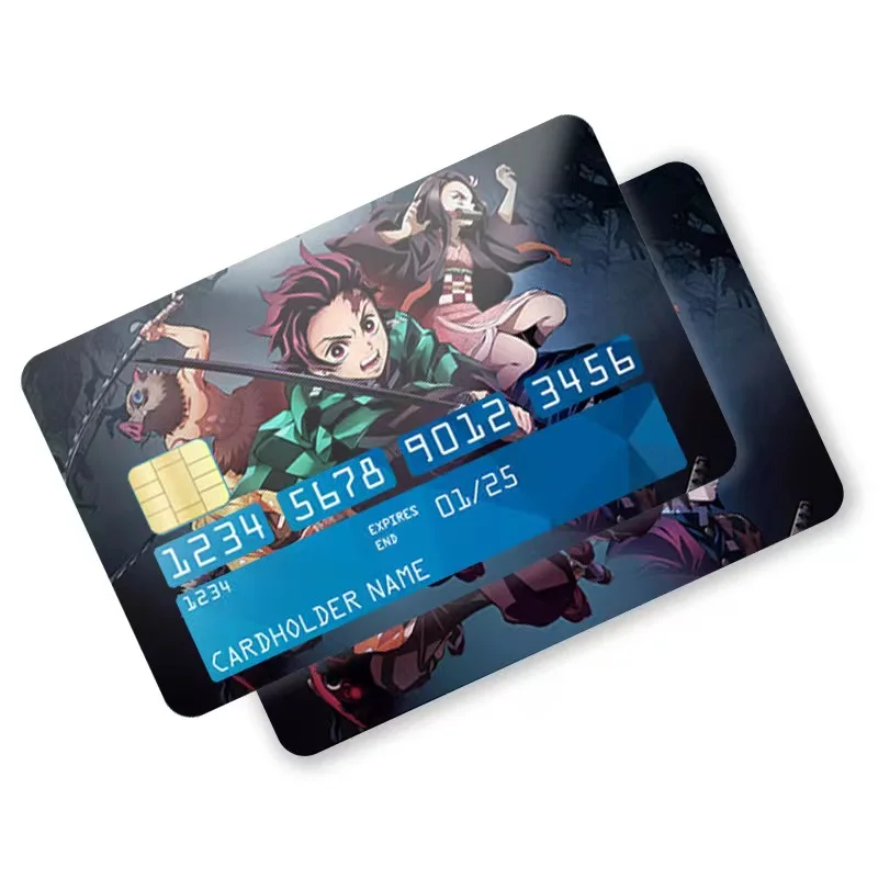 Custom Anime Design Smart Skin Visa Credit Card Sticker Pvc Custom Logo ...