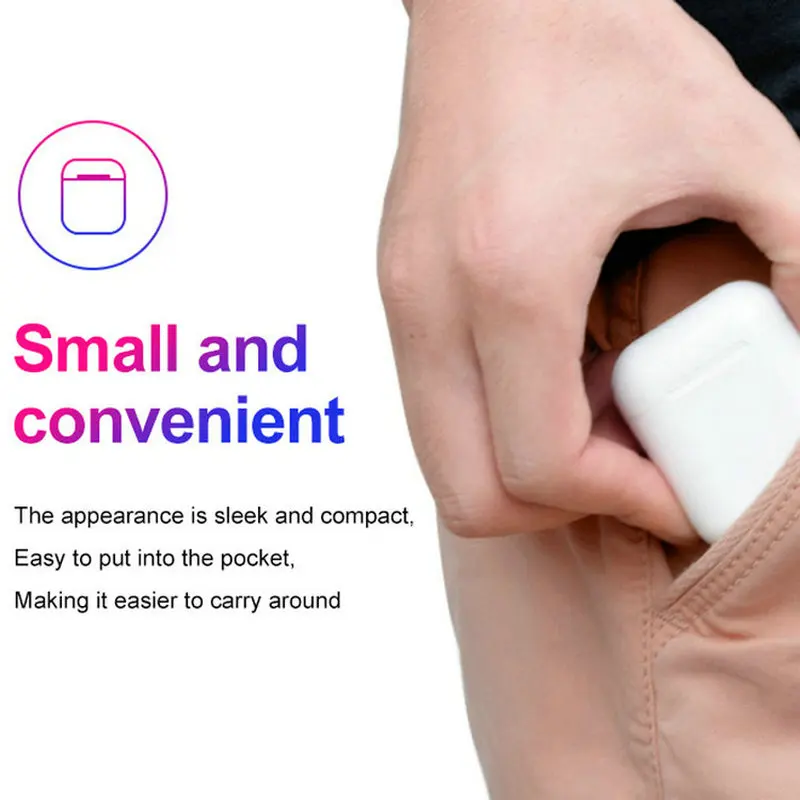 V5.0 TWS i60 Noise Cancelling Wireless Headphone Support Wireless Charger Blue Tooth TWS Earphone With Charging Box - ANKUX.COM