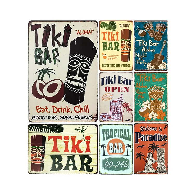 Custom Embossed Tin Signs Wholesale Printing Retro Vintage Metal Poster