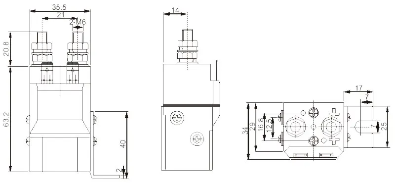 SW60 50A 1NO Solenoid EV Relay Albright equivalent 12VDC 24VDC traction winch motor 12V 24V SPST Single pole DC Contactor