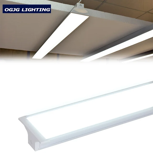 dimmable led linear ceiling light t5 recessed mounted fluorescent lighting fixture