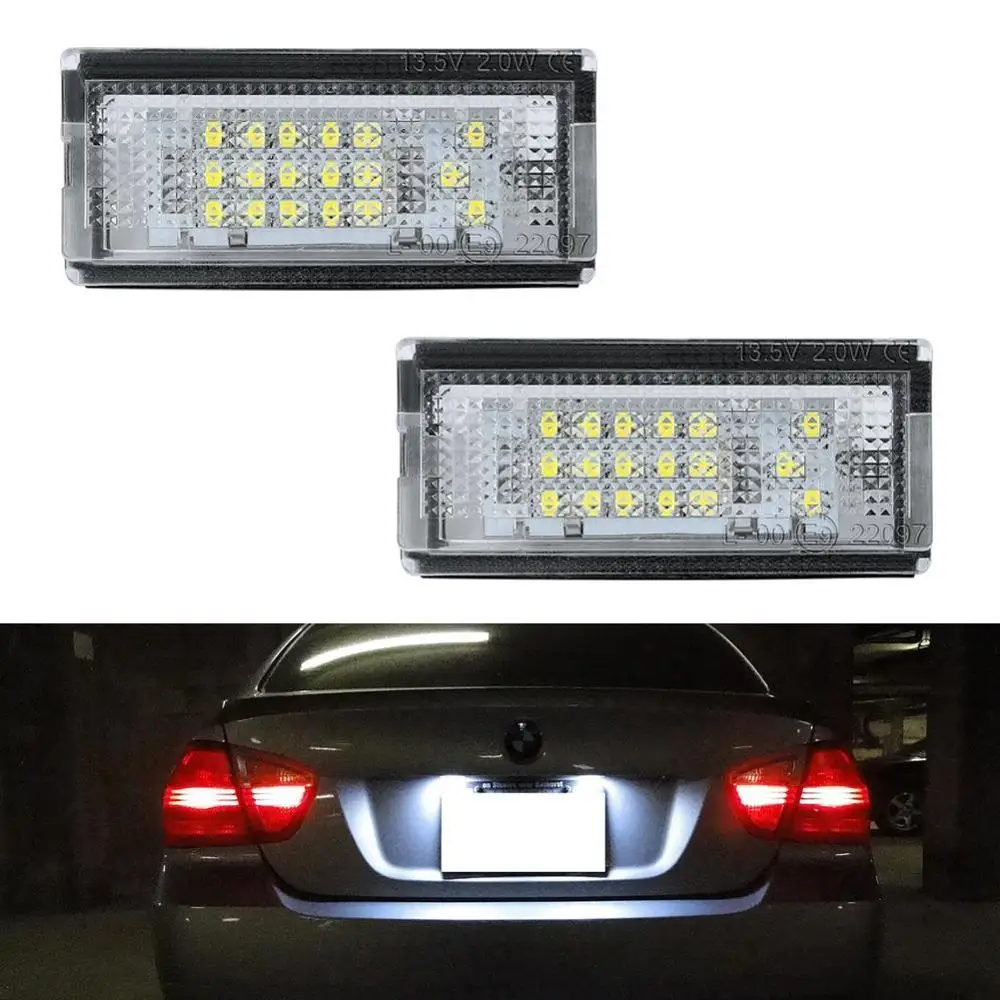 12V 18SMD License Plate Light for BMW E46 4D Sedan 1998-2007/BMW E46 5D Touring 1998-2005 OEM#51138236269