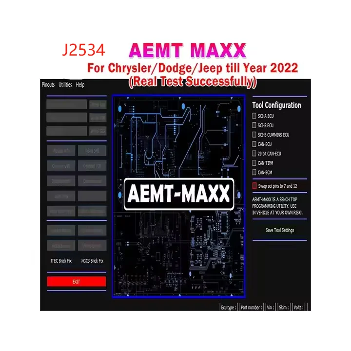 AEMT MAXX for Chrysler VIN Editor Program - Universal Support