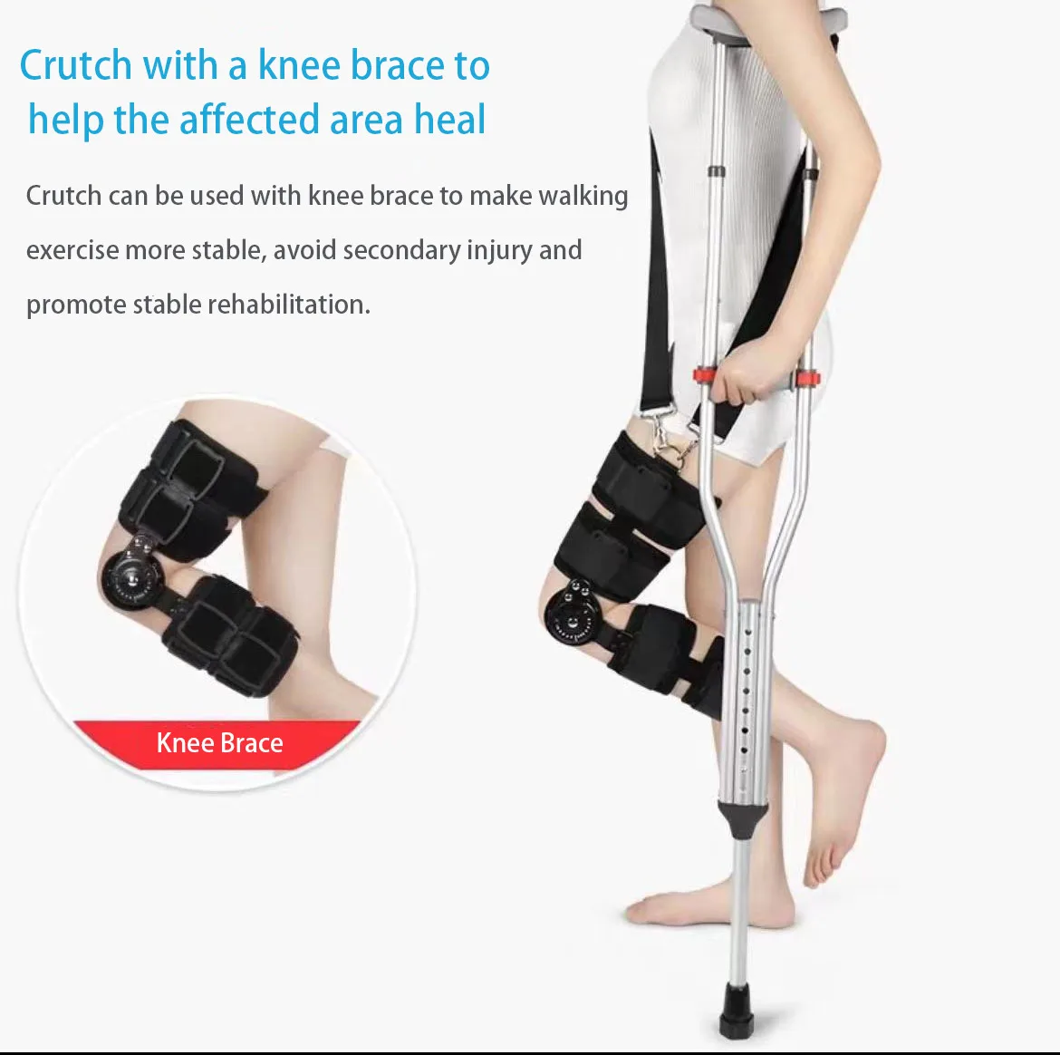 Professional Medical Orthopedic Leg Brace Adjustable Fracture Knee Support Thin Flexible Protective Device Elbow Knee Pads supplier