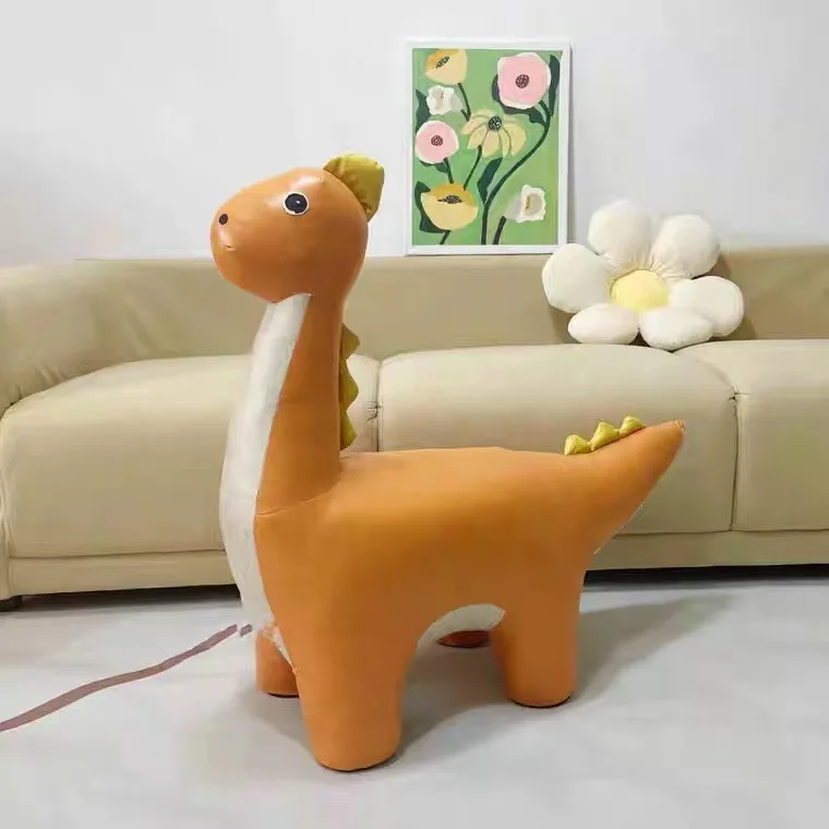 Customizable Kids Dining Chair - Modern Dinosaur Stool