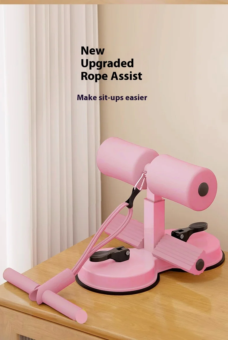 odm abs material sit up aid with suction cup fixed foot aid trainer for abdominal crunches muscle exercise-2