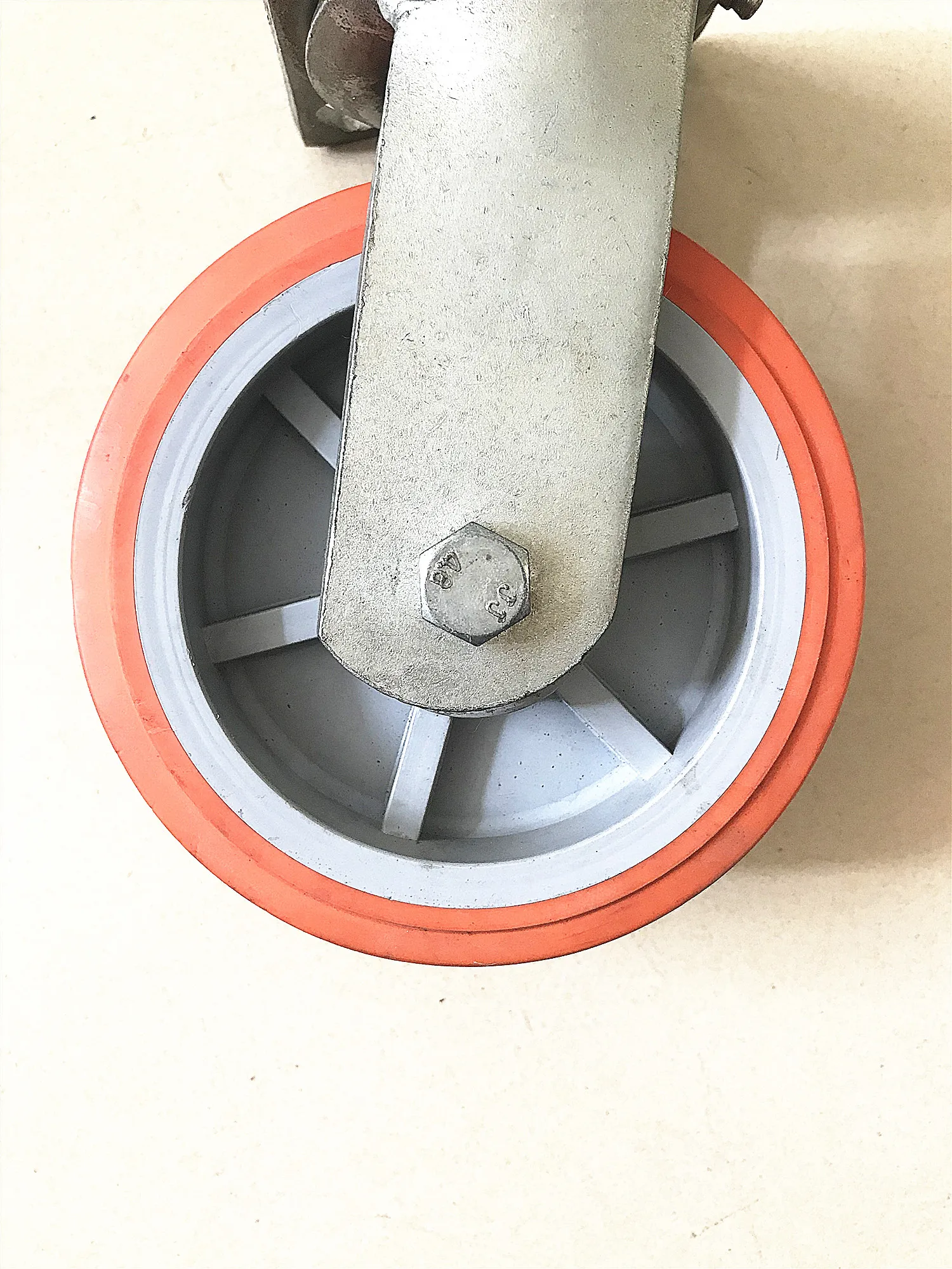 6 Inch Caster Wheels 238kg Polyurethane Fixed Swivel Roller Caster