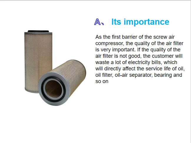 air compressor water filter paper material hepa filter air purifier