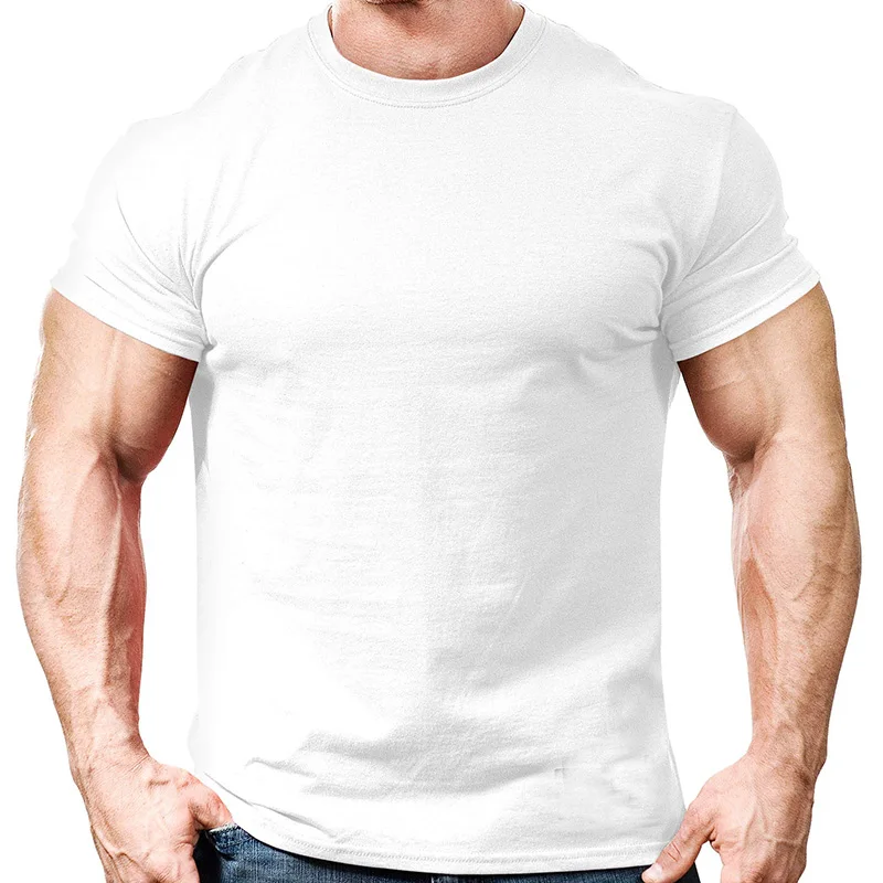 Bodybuilding Tshirts Customized Plain Classic Workout High Quality