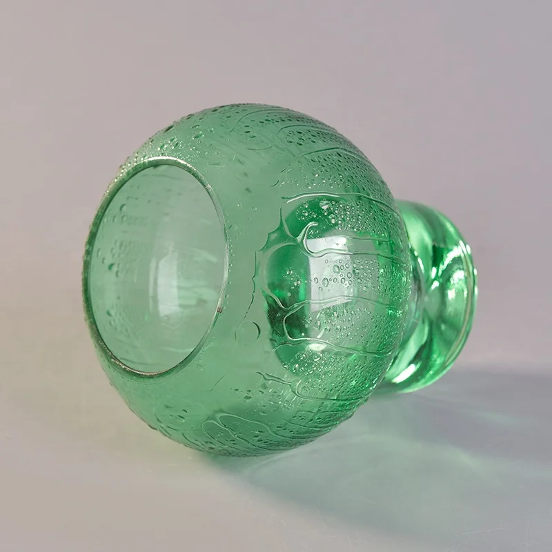 450ml Wholesales green candle container glass candle stand