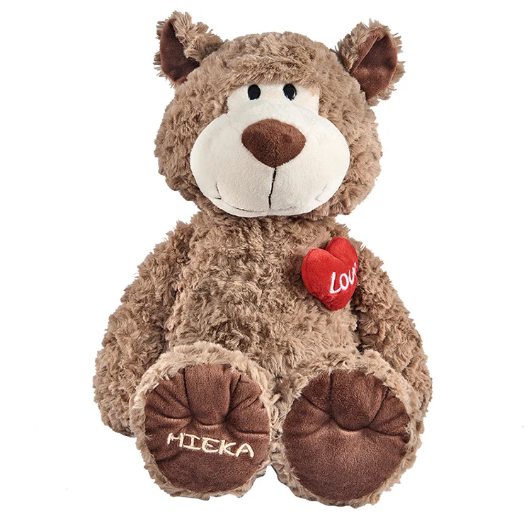 Valentine's Day Bear With Small Heart - Buy Beige Valentine Teddy Bear