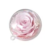 Colorful Key Rings Decorations for Handbags Attractive Handmade Personalized Preserved Rose Key Chain for Women