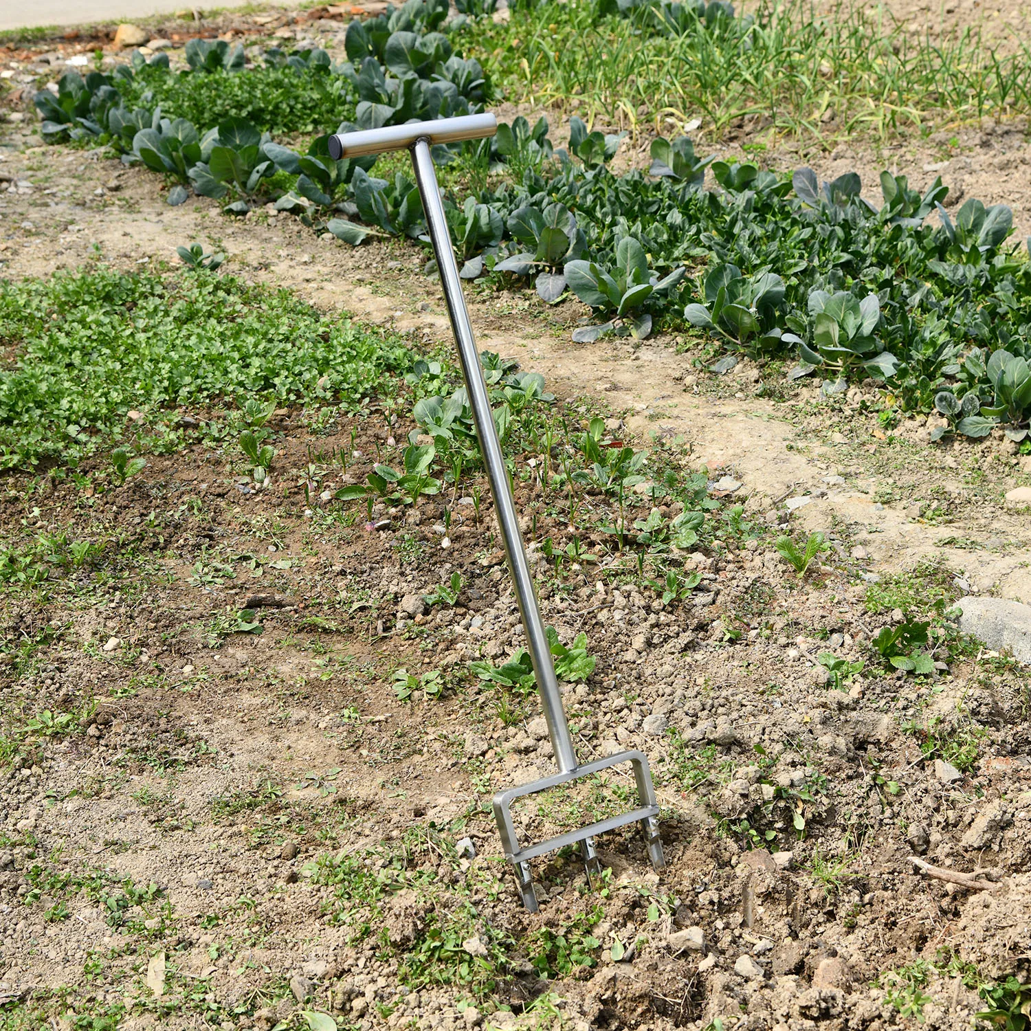 Vertak Manual Garden Lawn Aerator Hollow Tine Stainless Steel Yard Turf