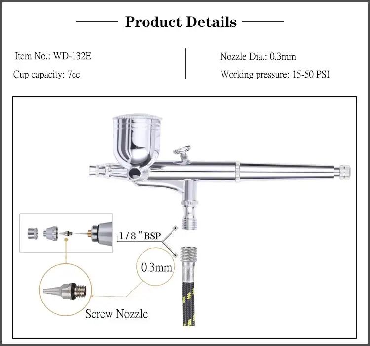 LinhaivetA paint sprayer baking airbrush gun nail set air brush machine cake