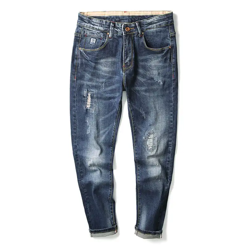 patched skinny jeans mens