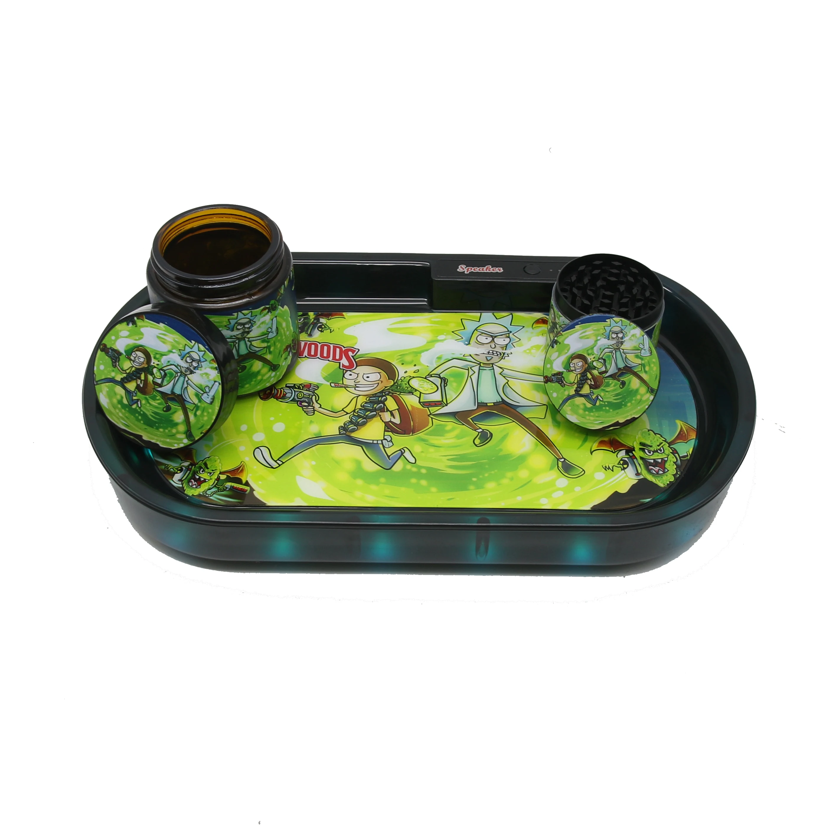 2021 New Bluetooth Speaker Glow Led Rolling Tray Light Up Custom Design
